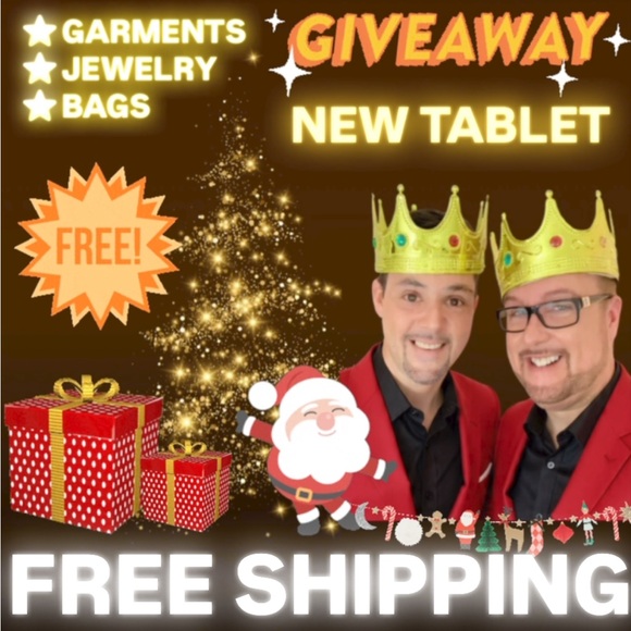 👑FREE SHIPPING, TABLET GIVEAWAY, NONSTOP GIVEAWAYS, NEW BAGS & GARMENTS LUXURY - Picture 1 of 3